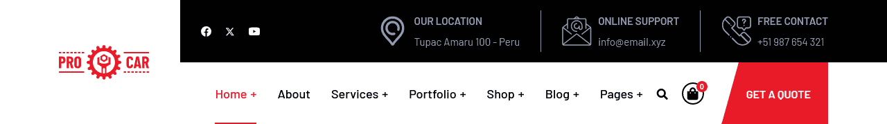 Header Top Bar header